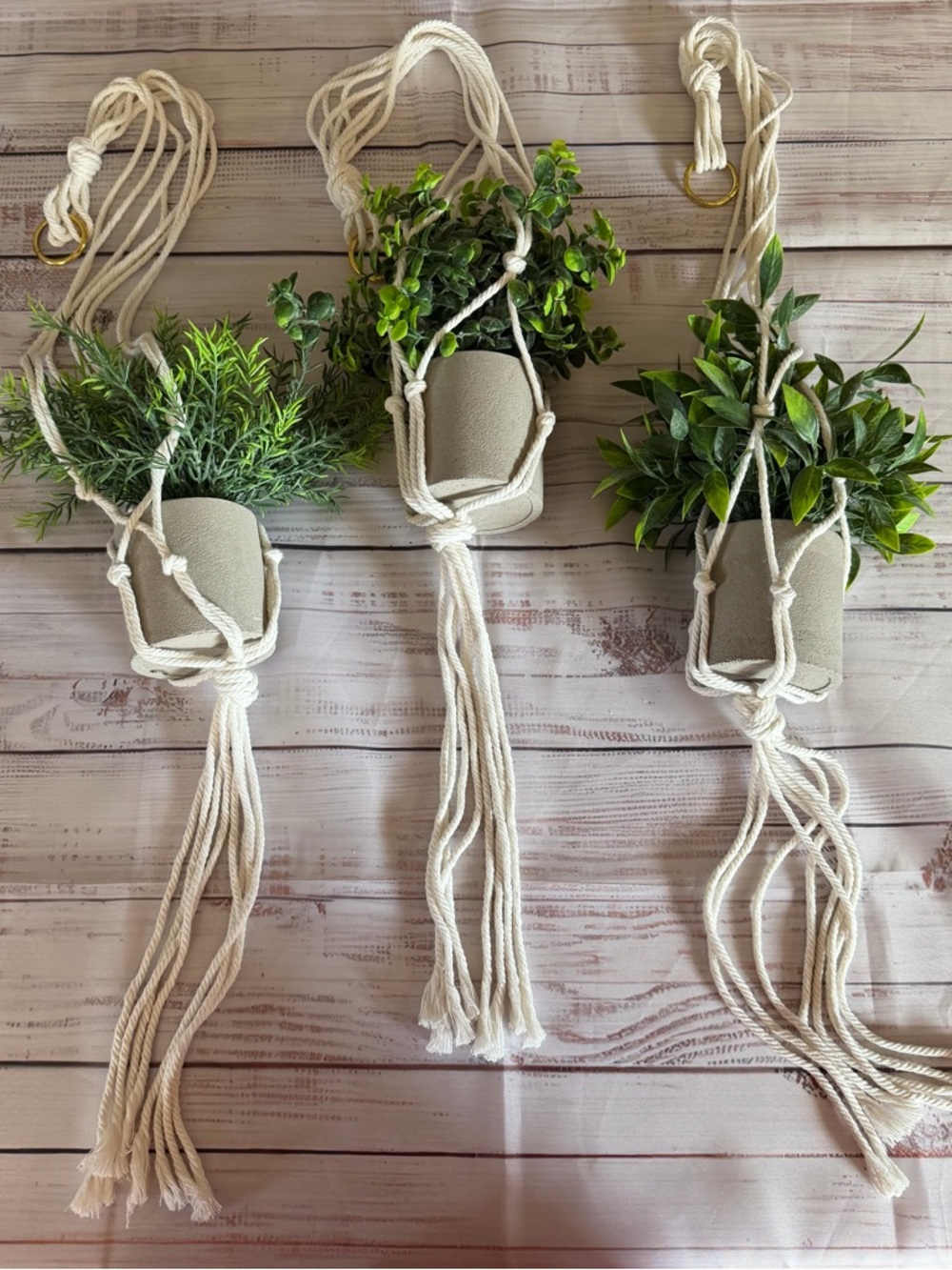 Fake Plant Wall Decor Set